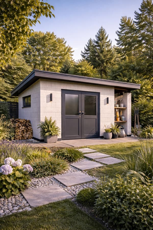 Хозпостройка из газобетона в Крыму